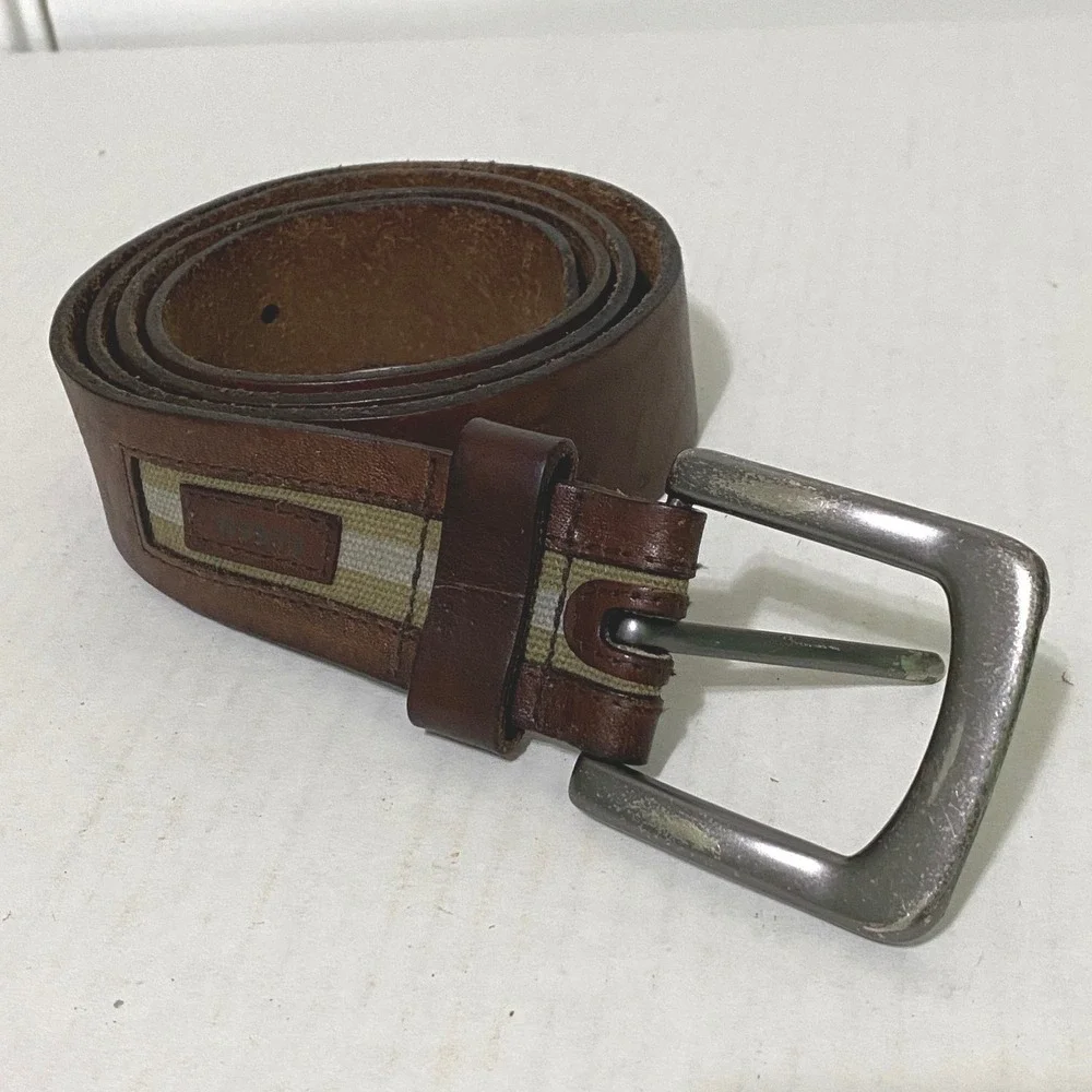 Mixed Lot 4 Mens Leather Belts Upcycling Repair Craft Supplies Household Utility